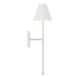 Jefferson 1-Light Wall Sconce in Bisque White