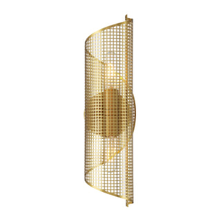 Hillbourne 2-Light Wall Sconce in Warm Brass