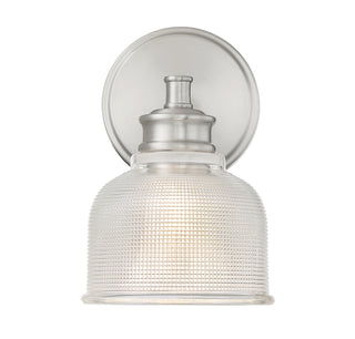 1-Light Wall Sconce in Brushed Nickel