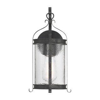 Preston 1-Light Outdoor Wall Lantern in Iron Oxide