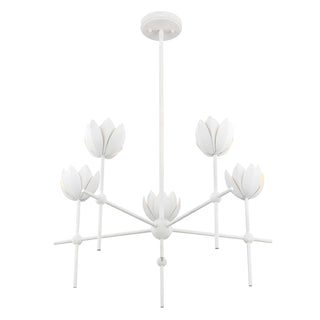 5-Light Chandelier in Bisque White