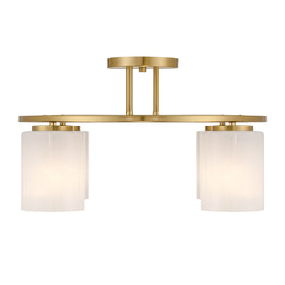 Herron 4-Light Ceiling Light in Warm Brass