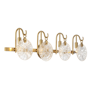 Addison 4-Light Bathroom Vanity Light in Warm Brass