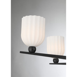 Collier 6-Light Chandelier in Matte Black