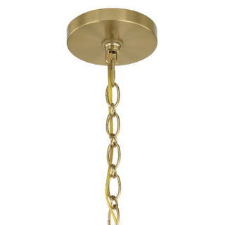 Wilkes 9-Light Chandelier in Warm Brass by Dann Foley