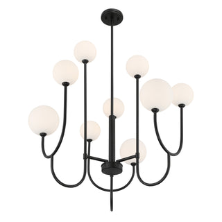 Chester 9-Light Chandelier in Matte Black