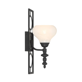 Allston 1-Light Wall Sconce in Matte Black