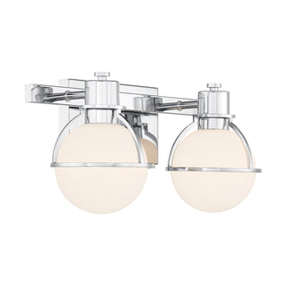 Pierce 2-Light Bathroom Vanity Light in Chrome