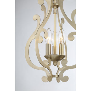 Lombard 3-Light Pendant in Noble Brass