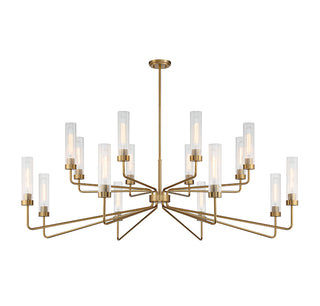Baker 16-Light Chandelier in Warm Brass
