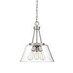 Calhoun 3-Light Pendant in Satin Nickel