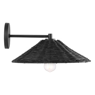 1-Light Wall Sconce in Matte Black
