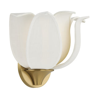 Elsie 1-Light Wall Sconce in Warm Brass by Breegan Jane