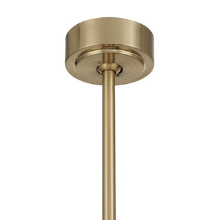 Canterbury 4-Light Fan D'Lier in Noble Brass