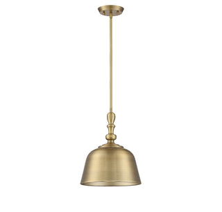 Berg 1-Light Pendant in Warm Brass