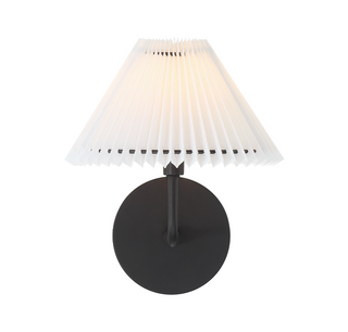 1-Light Wall Sconce in Matte Black