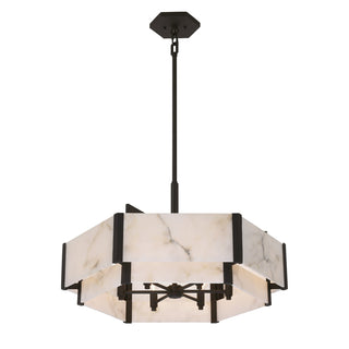 Orleans 6-Light Pendant in Black Cashmere