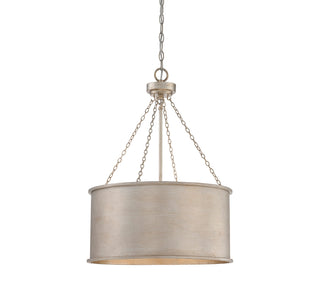 Rochester 4-Light Pendant in Silver Patina