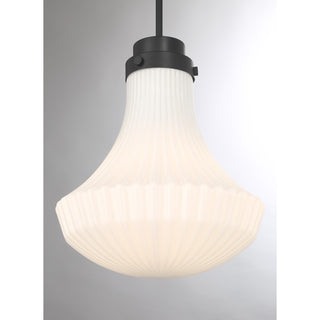 Bartlet 1-Light Pendant in Matte Black
