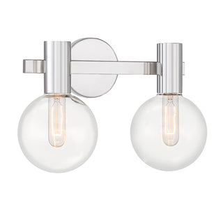 Wright 2-Light Bathroom Vanity Light in Chrome