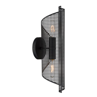 Hillbourne 2-Light Wall Sconce in Matte Black