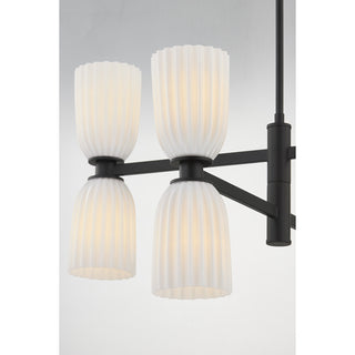 Baldwin 8-Light Chandelier in Matte Black