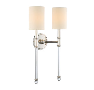 Fremont 2-Light Wall Sconce in Polished Nickel