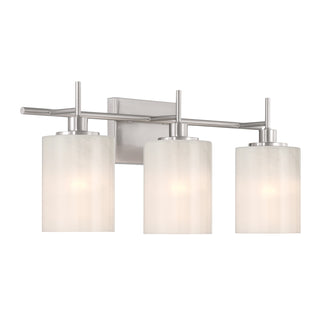 3-Light Bathroom Vanity Light in Brushed Nickel