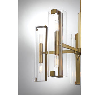 Winfield 10-Light Chandelier in Warm Brass