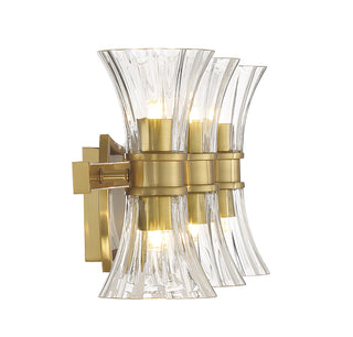 Bennington 6-Light LED Bathroom Vanity Light in Warm Brass