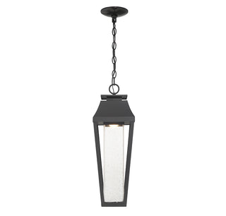 Brookline LED Outdoor Dark Sky Hanging Lantern in Matte Black