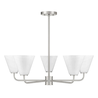 Blair 5-Light Chandelier in Satin Nickel