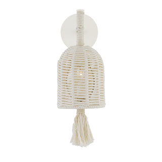 Lunara 1-Light Wall Sconce in Cotton by Breegan Jane
