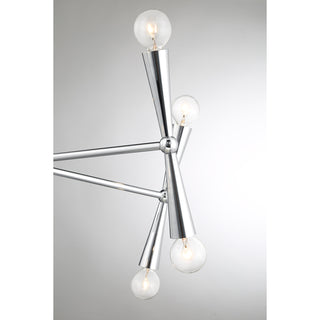 10-Light Chandelier in Chrome
