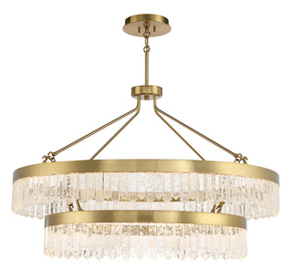 Landon 2-Light LED Pendant in Warm Brass
