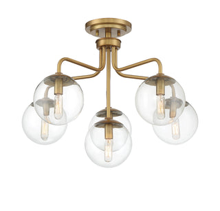 Marco 6-Light Ceiling Light in Warm Brass