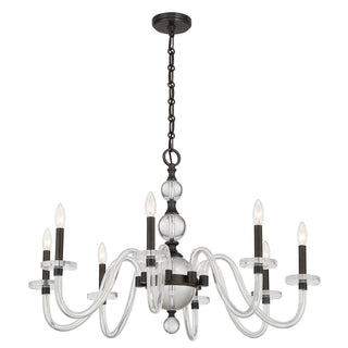 Aragon 8-Light Chandelier in Mediterranean Bronze