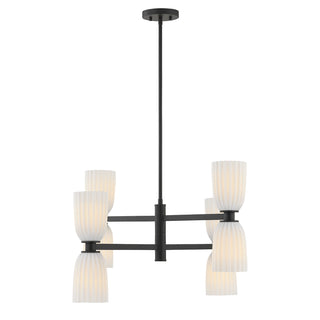 Baldwin 8-Light Chandelier in Matte Black