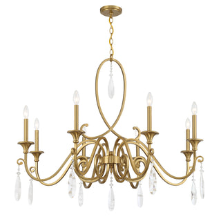 Fairchild 8-Light Chandelier in Warm Brass