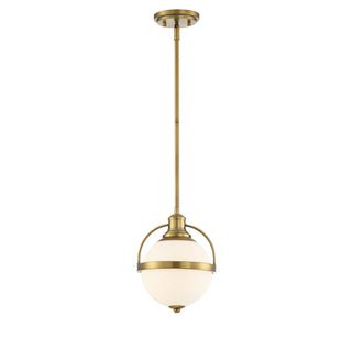Westbourne 1-Light Pendant in Warm Brass