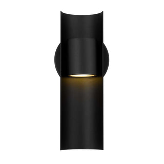 Hugo 11 Inch Outdoor Wall Sconce in Sand Black Finish