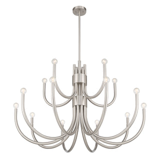 Sorrento 15-Light Chandelier in Satin Nickel