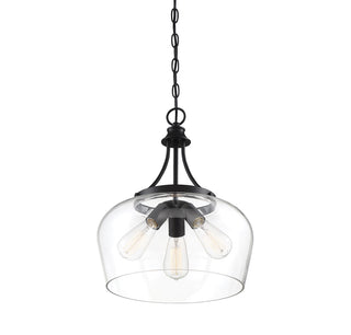 Octave 3-Light Pendant in Black