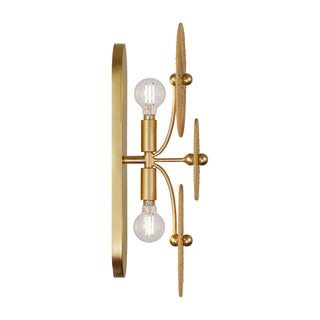 Abbott 2-Light Wall Sconce in Distressed Gold by Breegan Jane