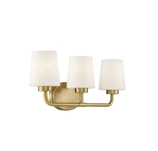 Capra 3-Light Bathroom Vanity Light in Warm Brass