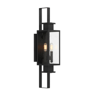 Ascott 2-Light Outdoor Wall Lantern in Matte Black