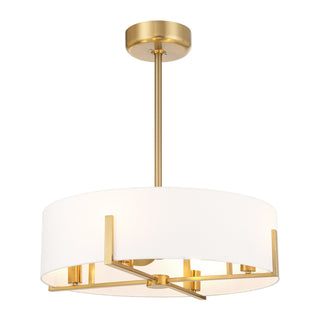 Mansell 4-Light Fan D'Lier in Warm Brass
