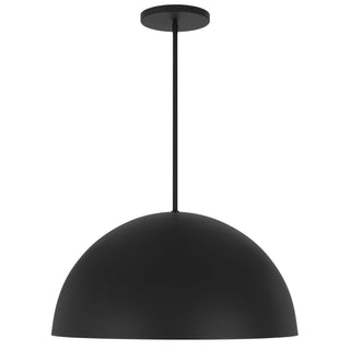 Half Round Pendant  Sand Black