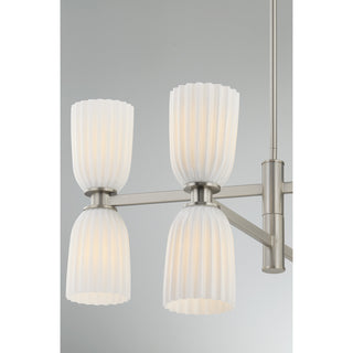Baldwin 8-Light Chandelier in Satin Nickel