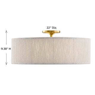 Maynard 4-Light Ceiling Light in Warm Brass